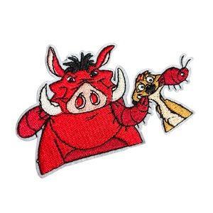 Lion King Hakuna Matata Disney Timon and Pumbaa No Worries Iron On Patch NEW